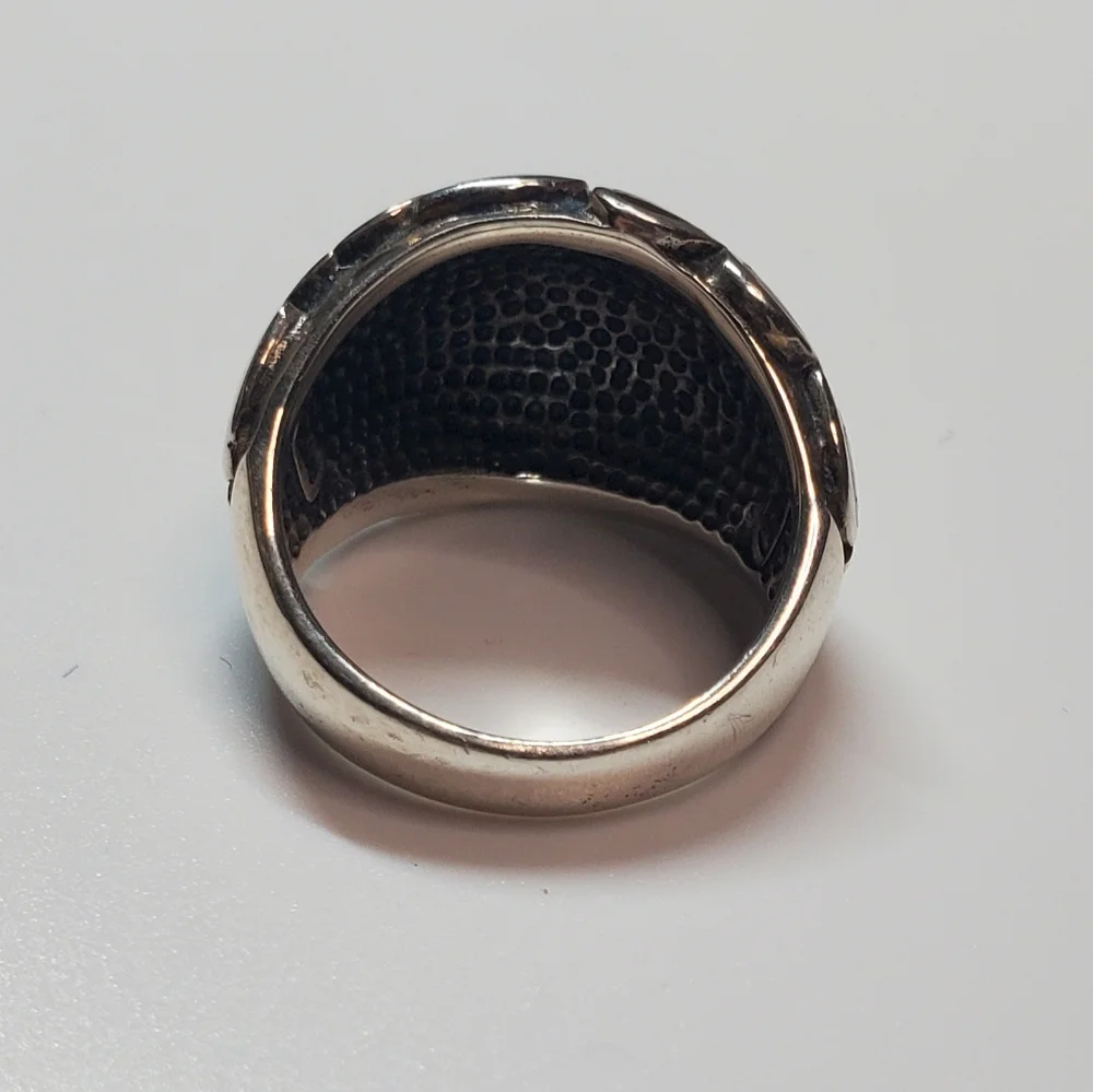 CPT Abalone Inlay Sterling Silver Dome Ring Size7
